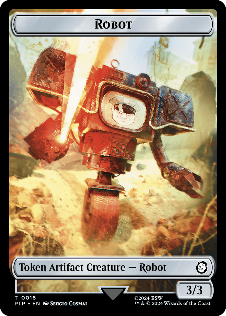 Treasure (0019) // Robot Double-Sided Token [Fallout Tokens] | Silver Goblin