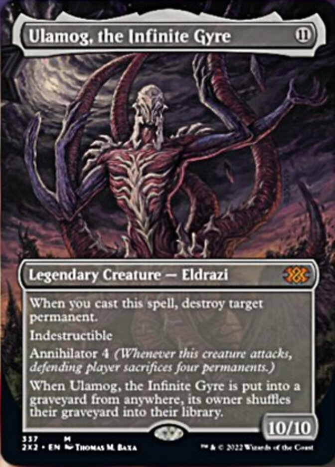 Ulamog, the Infinite Gyre (Borderless Alternate Art) [Double Masters 2022] | Silver Goblin