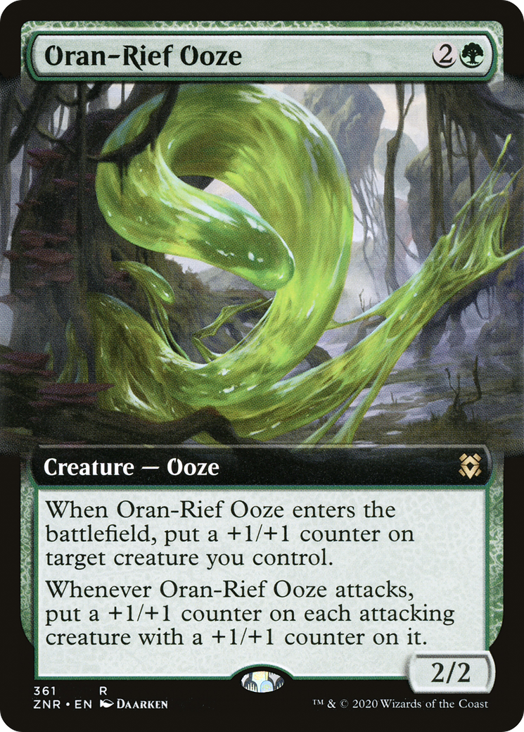 Oran-Rief Ooze (Extended Art) [Zendikar Rising] Foil