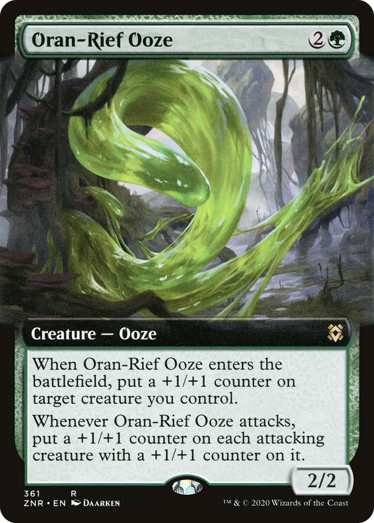 Oran-Rief Ooze (Extended Art) [Zendikar Rising] Foil