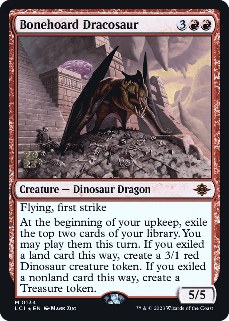 Bonehoard Dracosaur [The Lost Caverns of Ixalan Prerelease Cards] | Silver Goblin