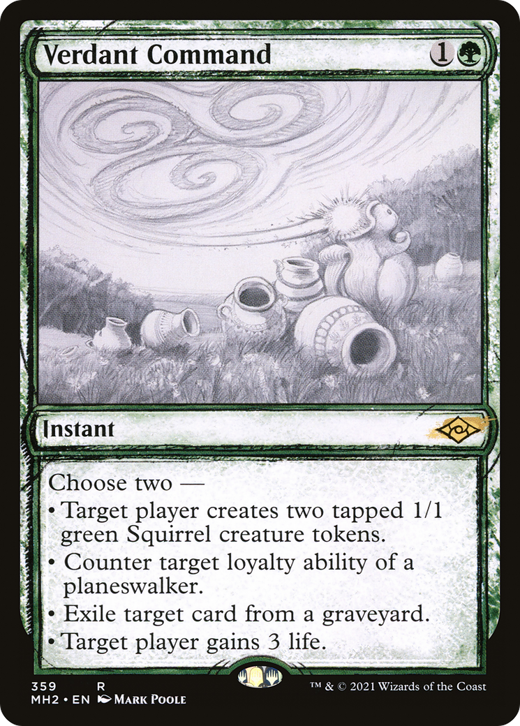 Verdant Command (Sketch) [Modern Horizons 2]