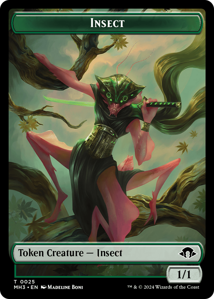 Insect Token (0025) [Modern Horizons 3 Tokens] | Silver Goblin