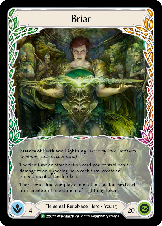 Briar // Briar, Warden of Thorns (XXX011/XXX012)  - Flesh and Blood: Promo Cards