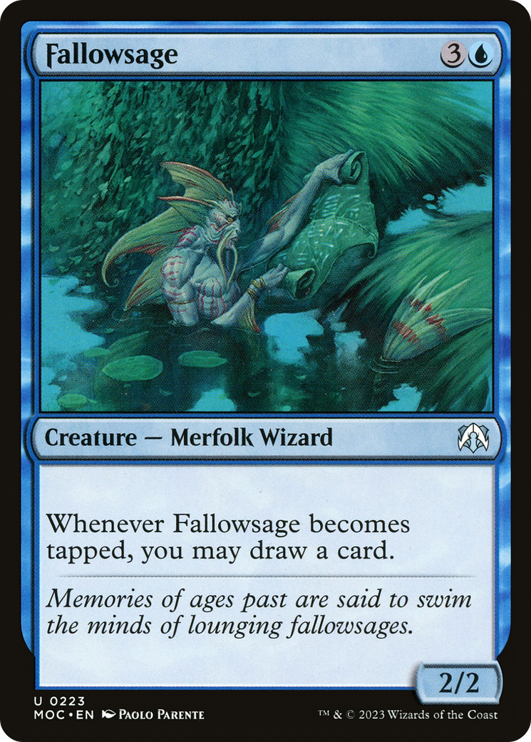 Fallowsage [March of the Machine Commander] | Silver Goblin