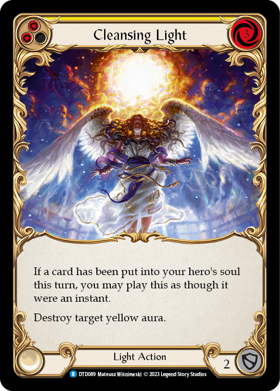 Cleansing Light (Yellow) Rainbow Foil (DTD089) - Dusk till Dawn | Silver Goblin