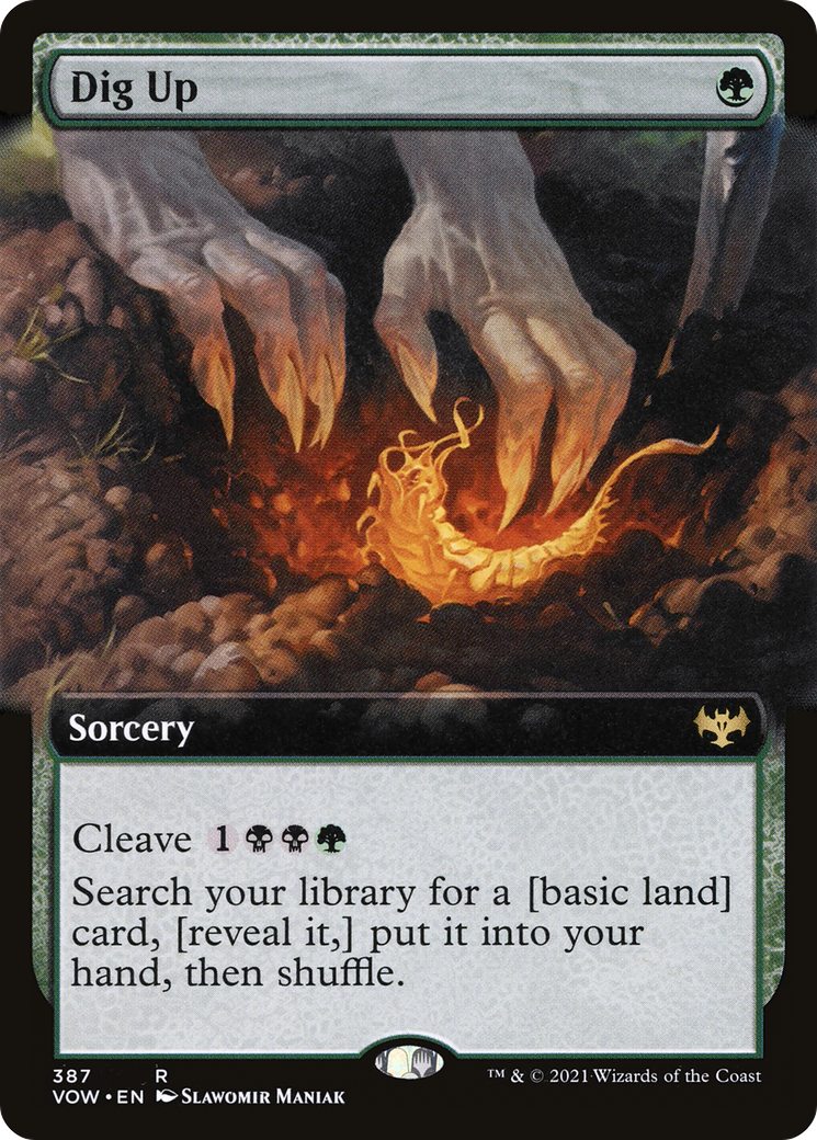 Dig Up (Extended Art) [Innistrad: Crimson Vow] Foil
