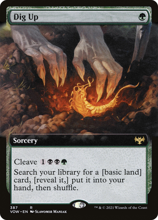 Dig Up (Extended Art) [Innistrad: Crimson Vow] Foil