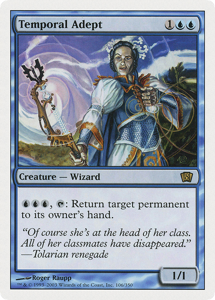 Temporal Adept (106) Foil - Eighth Edition
