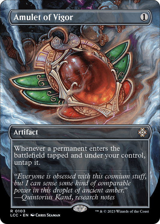Amulet of Vigor (Borderless) [The Lost Caverns of Ixalan Commander] Foil