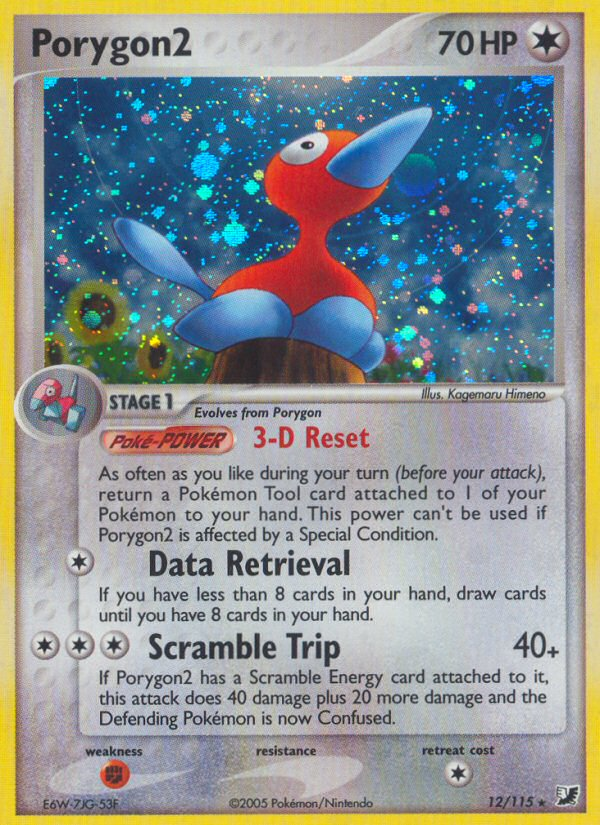 Porygon2 (12/115) [EX: Unseen Forces] | Silver Goblin