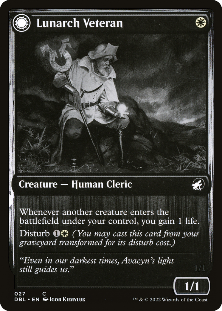 Lunarch Veteran // Luminous Phantom [Innistrad: Double Feature] Foil