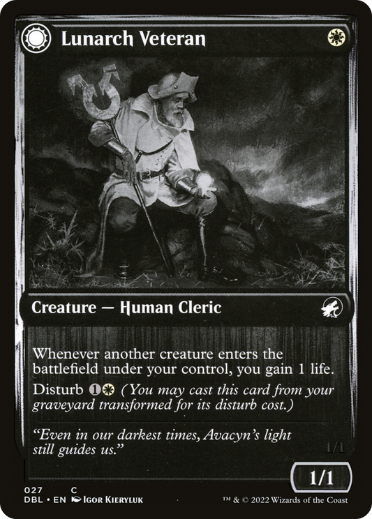 Lunarch Veteran // Luminous Phantom [Innistrad: Double Feature] Foil