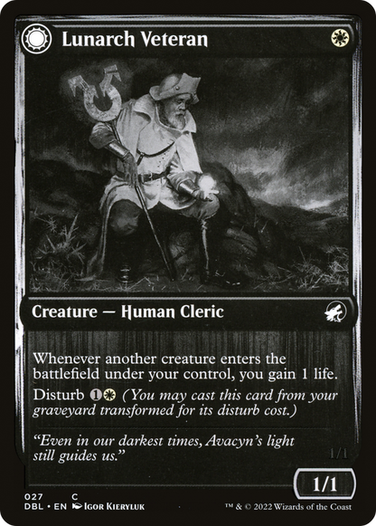 Lunarch Veteran // Luminous Phantom [Innistrad: Double Feature]