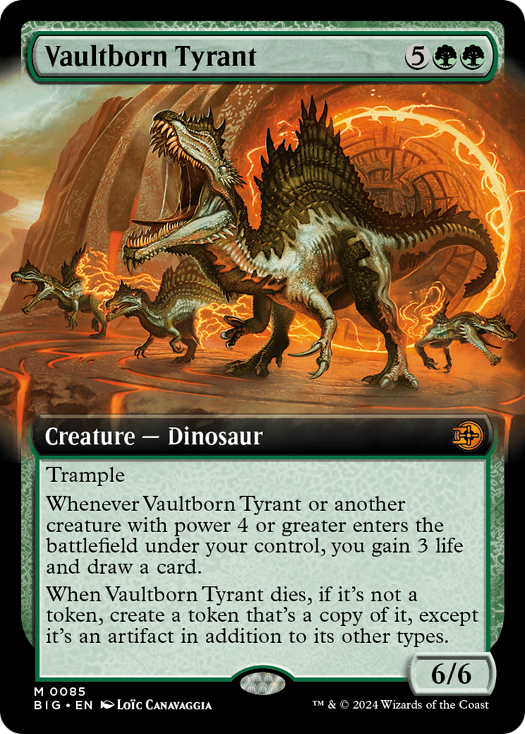 Vaultborn Tyrant (Extended Art) [Outlaws of Thunder Junction: The Big Score] Foil