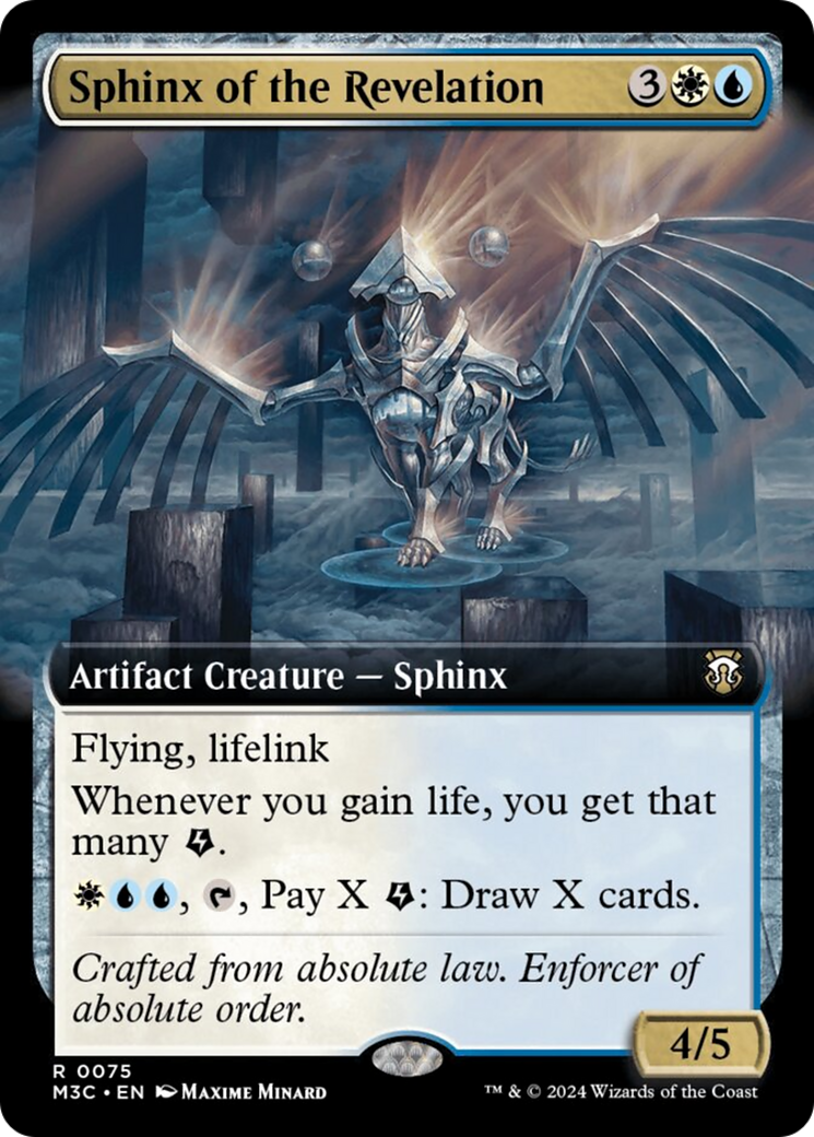 Sphinx of the Revelation (Extended Art) (Ripple Foil) [Modern Horizons 3 Commander] | Silver Goblin