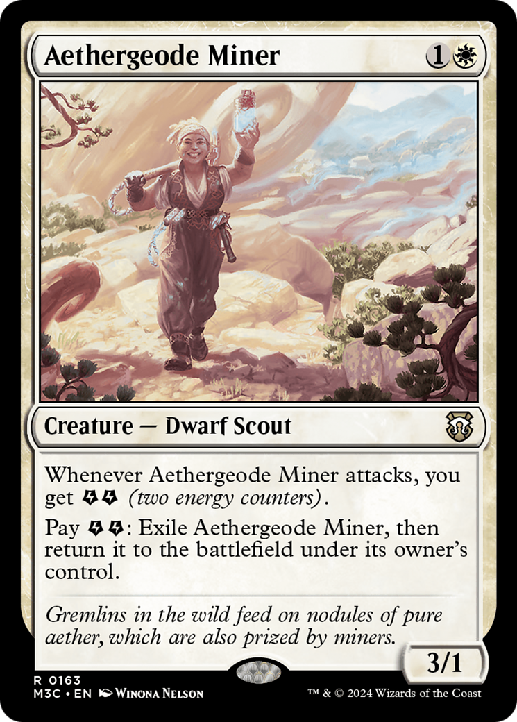 Aethergeode Miner [Modern Horizons 3 Commander] | Silver Goblin