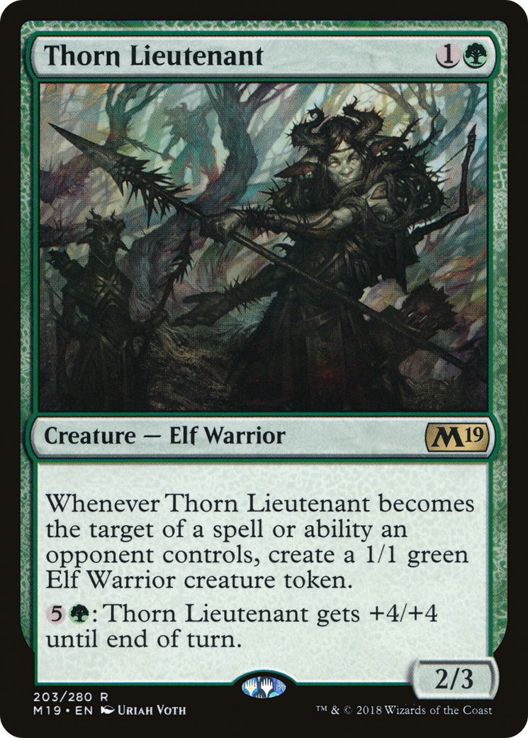 Thorn Lieutenant (203) Foil - Core Set 2019