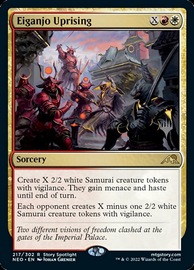 Eiganjo Uprising (Promo Pack) [Kamigawa: Neon Dynasty Promos] | Silver Goblin