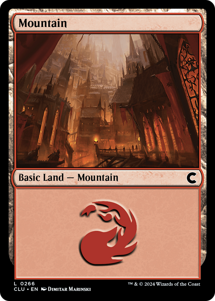 Mountain (0266) [Ravnica: Clue Edition] | Silver Goblin