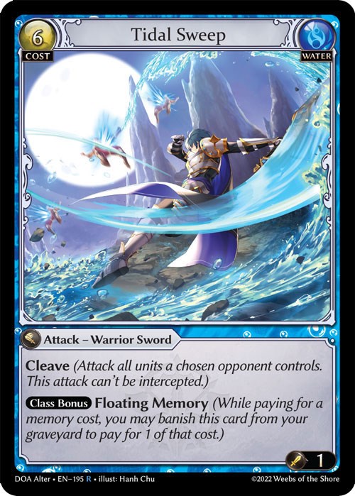 Tidal Sweep (195) [Dawn of Ashes: Alter Edition] Foil