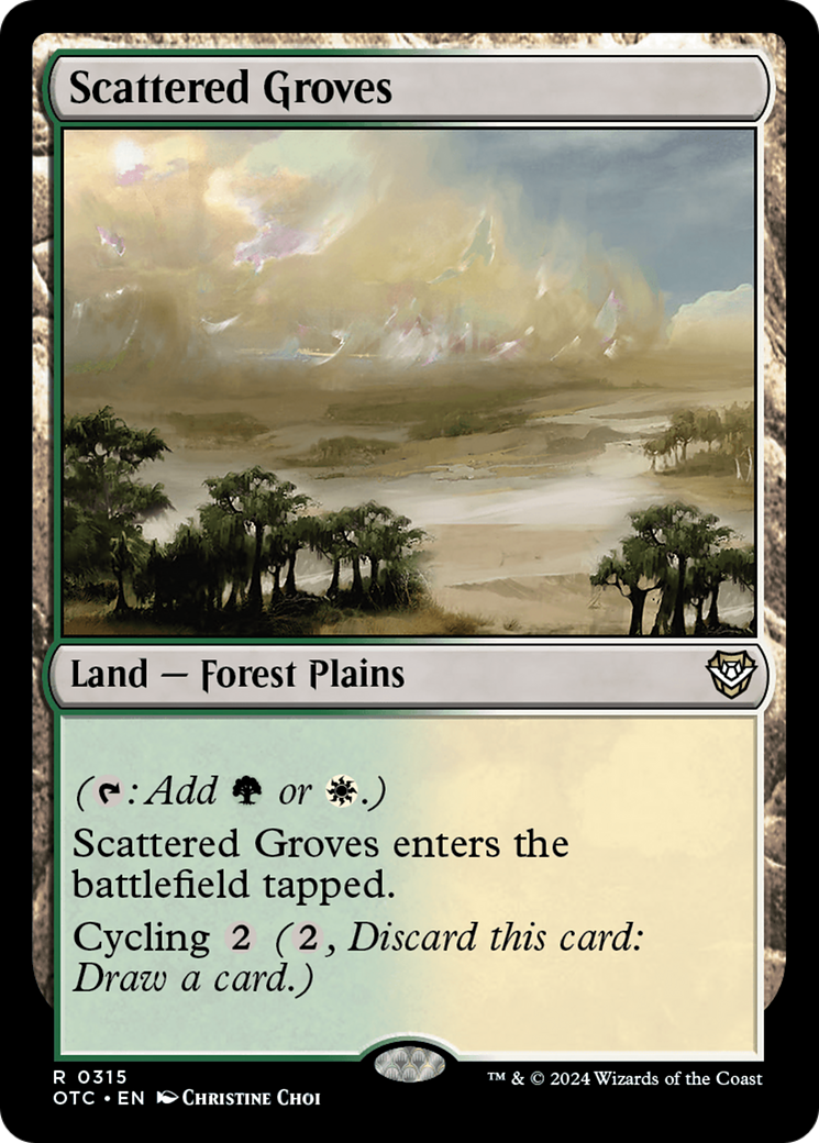 Scattered Groves [Outlaws of Thunder Junction Commander] | Silver Goblin