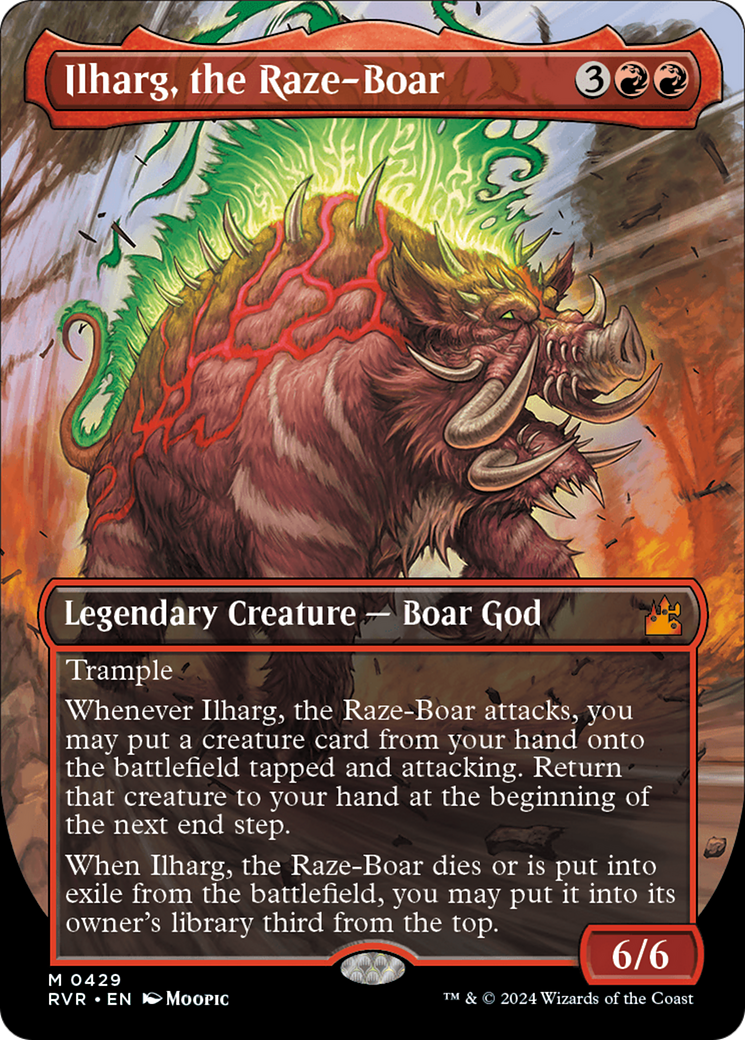 Ilharg, the Raze-Boar (Anime Borderless) [Ravnica Remastered] Foil