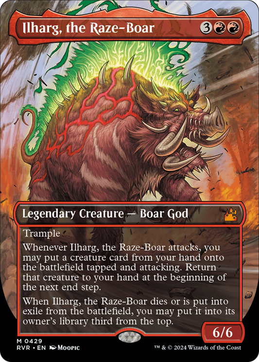 Ilharg, the Raze-Boar (Anime Borderless) [Ravnica Remastered] Foil