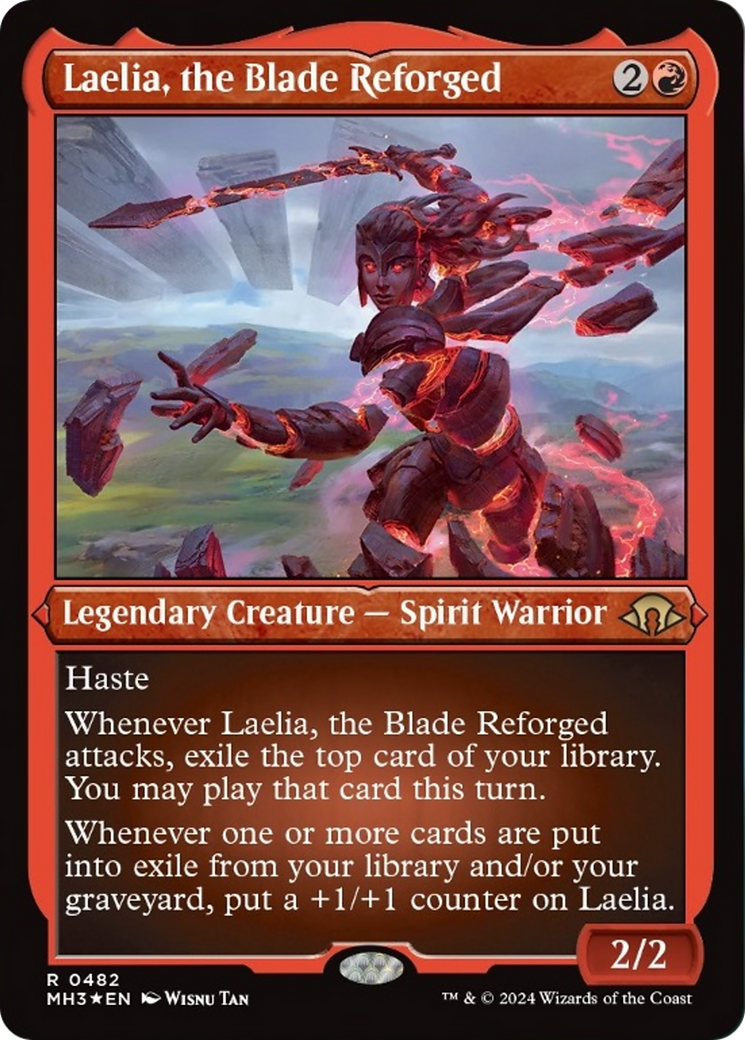 Laelia, the Blade Reforged (Foil Etched) [Modern Horizons 3] | Silver Goblin