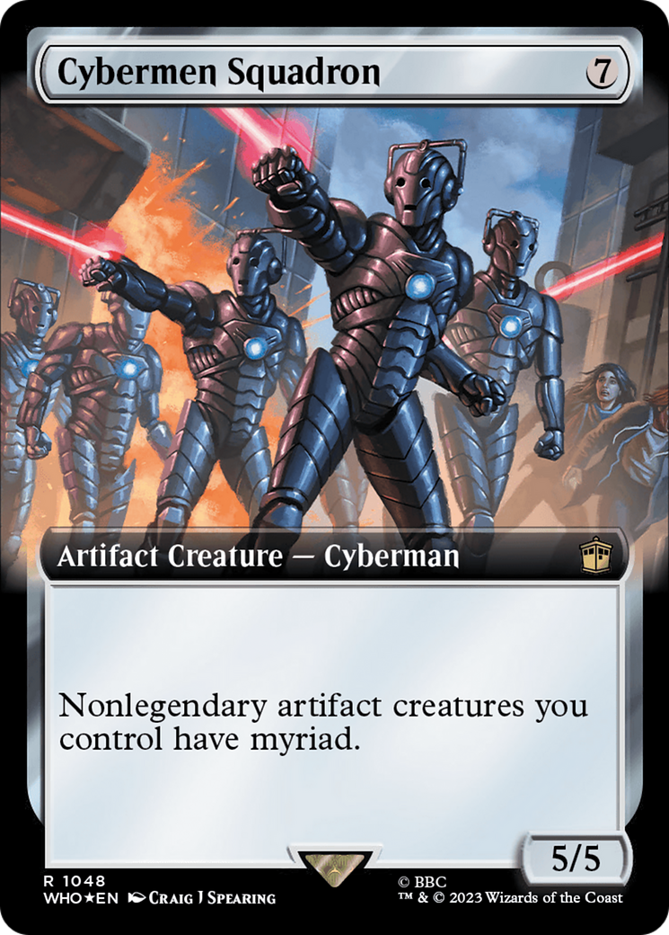 Cybermen Squadron (Extended Art) (Surge Foil) [Doctor Who] | Silver Goblin