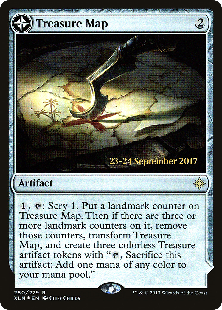 Treasure Map // Treasure Cove [Ixalan Prerelease Promos] | Silver Goblin