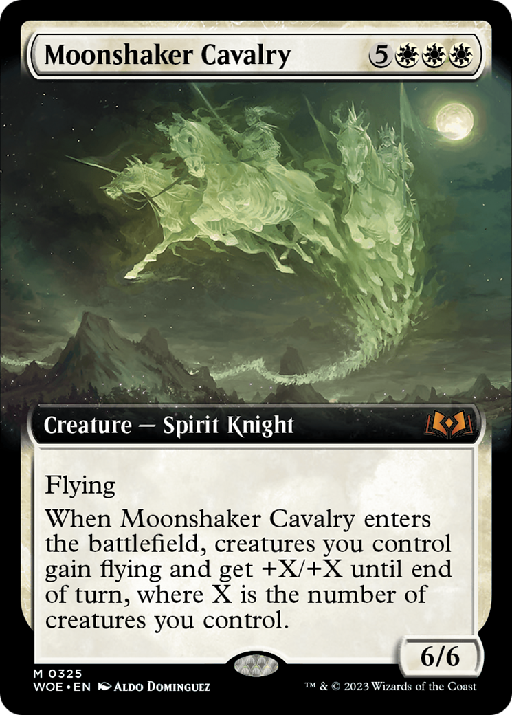 Moonshaker Cavalry (Extended Art) [Wilds of Eldraine] Foil