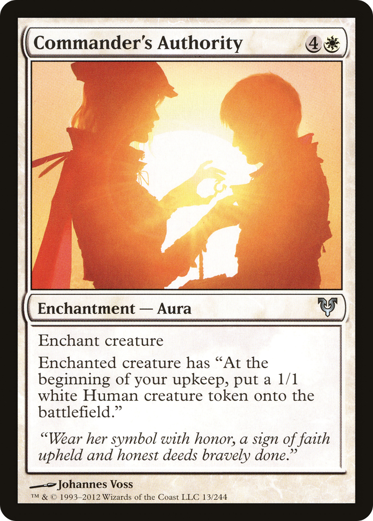 Commander's Authority [Avacyn Restored] Foil