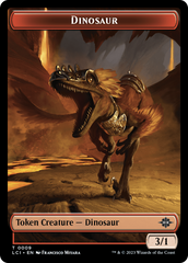 Copy // Dinosaur (0009) Double-Sided Token [The Lost Caverns of Ixalan Tokens] | Silver Goblin