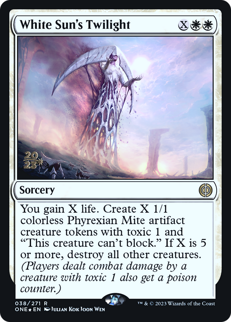 White Sun's Twilight [Phyrexia: All Will Be One Prerelease Promos] | Silver Goblin