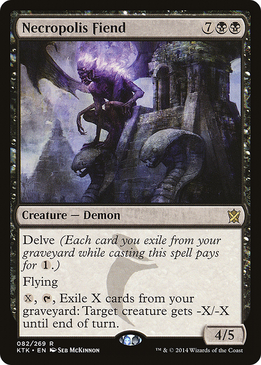 Necropolis Fiend [Khans of Tarkir] Foil