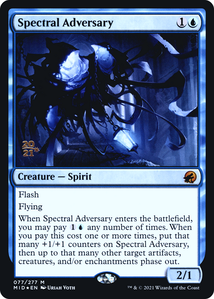 Spectral Adversary [Innistrad: Midnight Hunt Prerelease Promos] | Silver Goblin