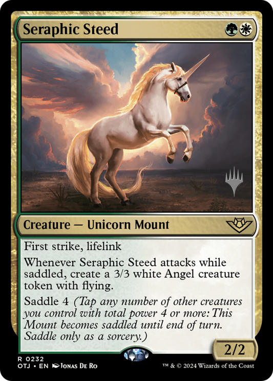 Seraphic Steed (Promo Pack) [Outlaws of Thunder Junction Promos] Foil
