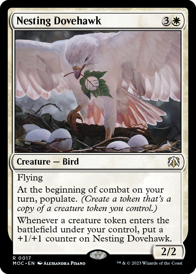 Nesting Dovehawk [March of the Machine Commander] | Silver Goblin