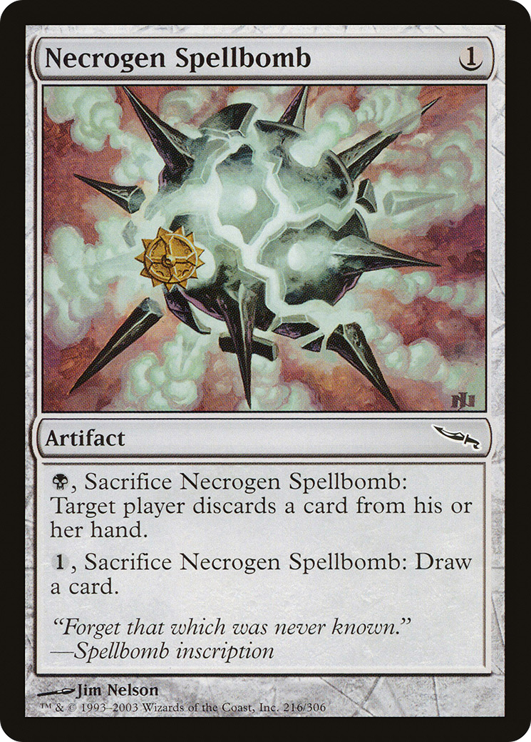 Necrogen Spellbomb [Mirrodin] | Silver Goblin