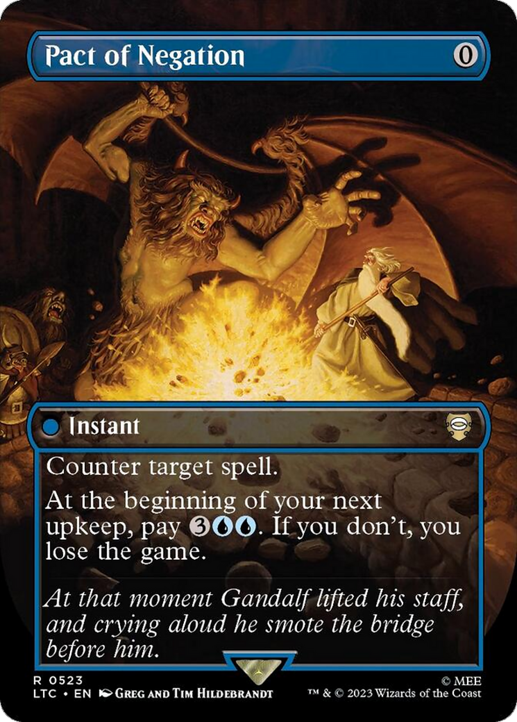 Pact of Negation (Borderless) [The Lord of the Rings: Tales of Middle-Earth Commander] Foil