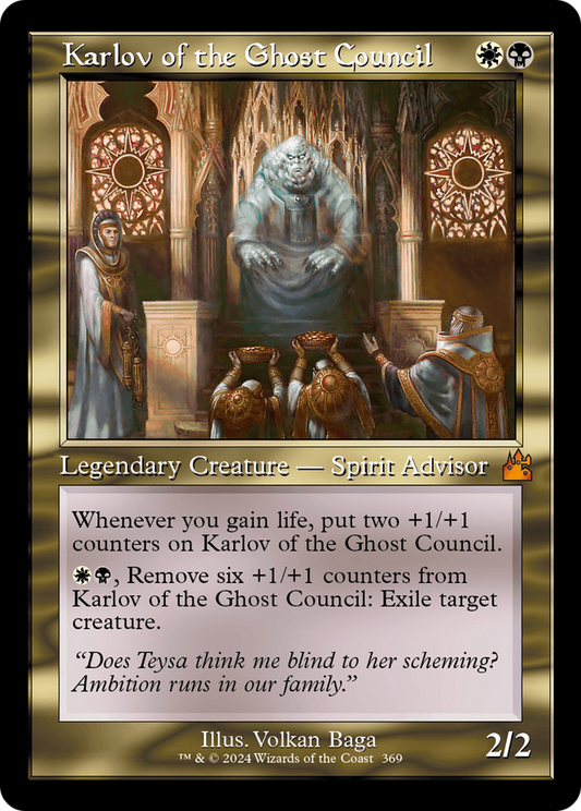 Karlov of the Ghost Council (Retro Frame) [Ravnica Remastered] Foil