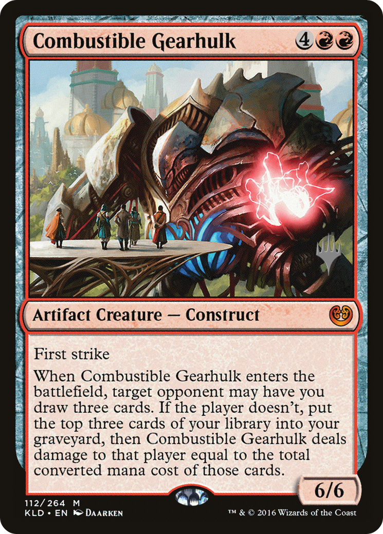 Combustible Gearhulk (112p) Foil - Kaladesh Promos