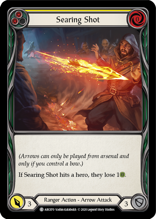 Searing Shot (Yellow) Unlimited Edition  (ARC070) - Arcane Rising