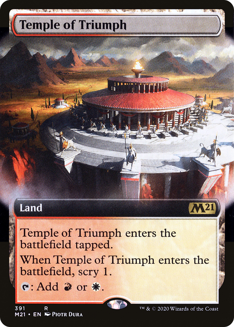 Temple of Triumph (Extended Art) [Core Set 2021] Foil