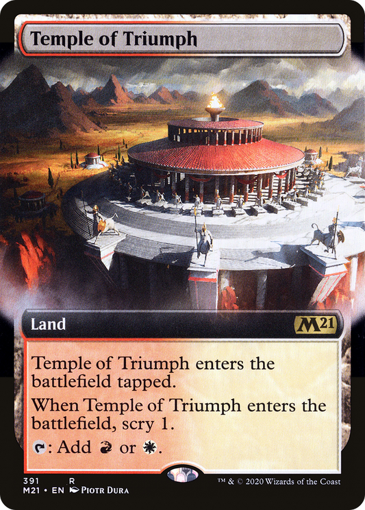 Temple of Triumph (Extended Art) [Core Set 2021] Foil