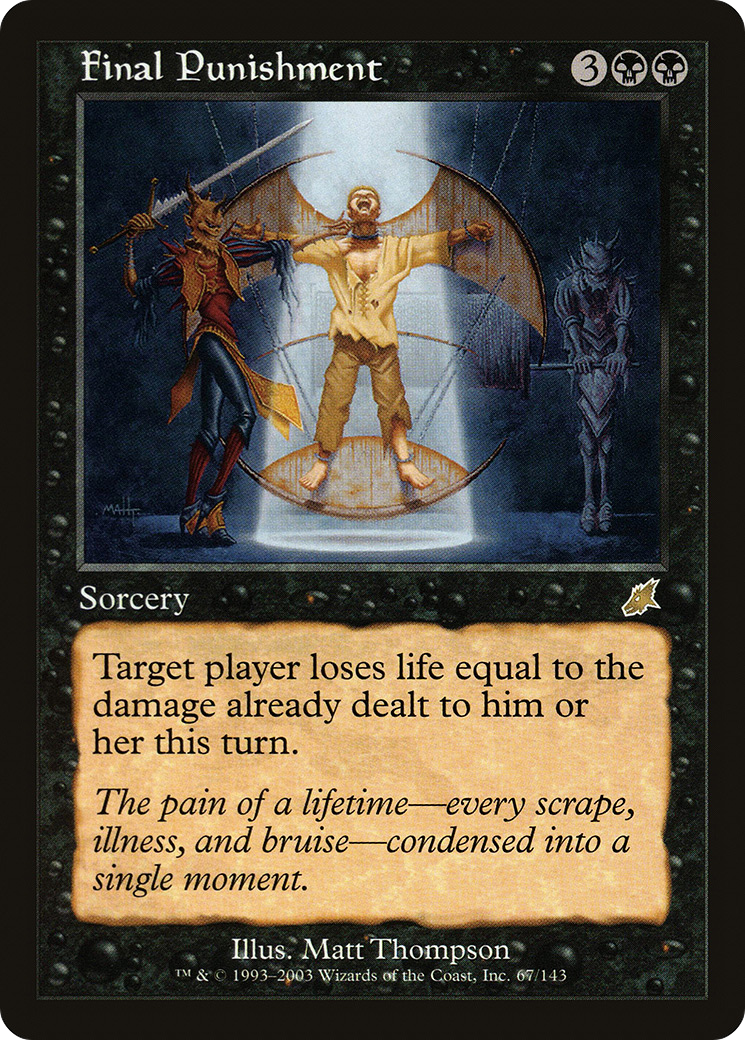 Final Punishment [Scourge] Foil