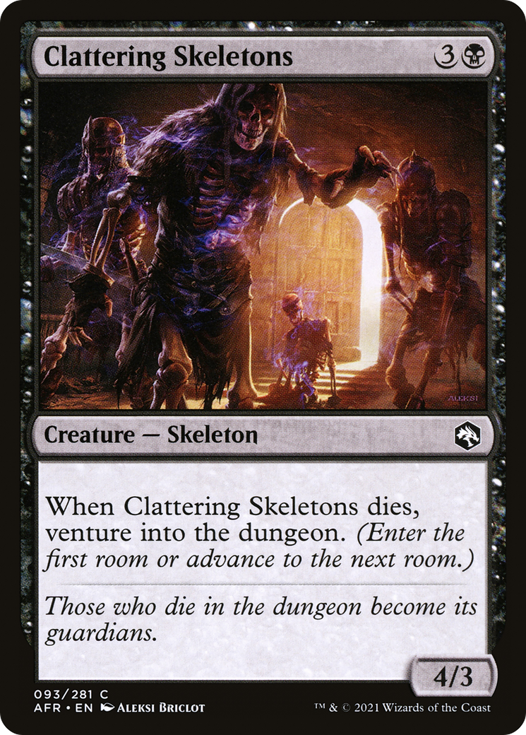 Clattering Skeletons [Dungeons & Dragons: Adventures in the Forgotten Realms] Foil