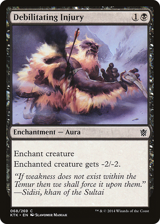 Debilitating Injury [Khans of Tarkir] Foil