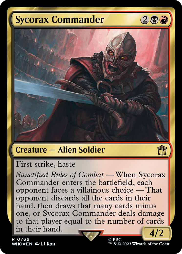 Sycorax Commander (Surge Foil) [Doctor Who] | Silver Goblin